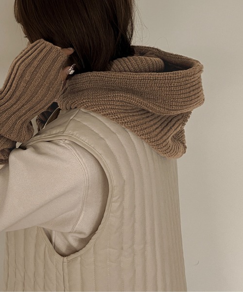 apres jour clair（アプレジュールクレア）の「【apres jour clair】バラクラバ＋アームウォーマー【ZOZOTOWN限定アイテム】（ネックウォーマー/スヌード・レディース・ブラック/アイボリー/ブラウン系その他・ﾌﾘ-）」の22枚目の写真