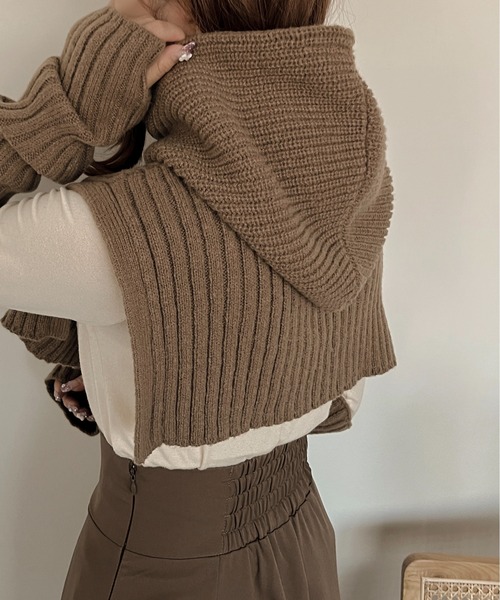 apres jour clair（アプレジュールクレア）の「【apres jour clair】バラクラバ＋アームウォーマー【ZOZOTOWN限定アイテム】（ネックウォーマー/スヌード・レディース・ブラック/アイボリー/ブラウン系その他・ﾌﾘ-）」の21枚目の写真