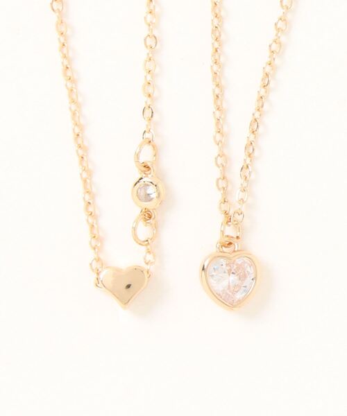 Swankiss(スワンキス)の「SK heart line N/C(ネックレス・レディース・ホワイト・FREE)」の2枚目の写真