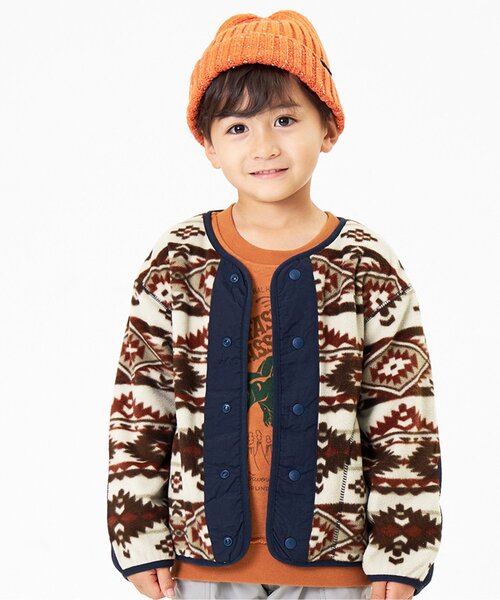 F.O.KIDS（エフオーキッズ）の「フリースカーディガン（その他アウター・キッズ・チャコール/ベージュ/ブラウン/ブルー・110/140/95/130/90/120/100/80）」の2枚目の写真