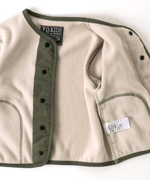 F.O.KIDS（エフオーキッズ）の「フリースカーディガン（その他アウター・キッズ・チャコール/ベージュ/ブラウン/ブルー・110/140/95/130/90/120/100/80）」の16枚目の写真