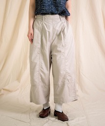 [Brocante / ブロカント] 綿麻サージ トヌ―パンツ