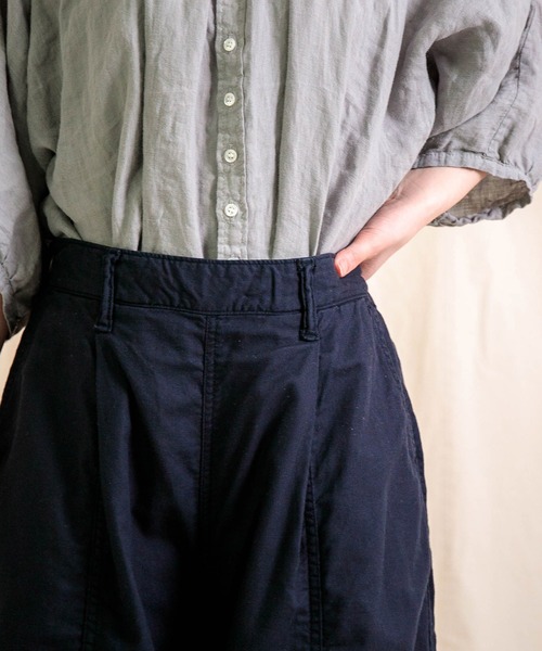 Brocante / ブロカント] 綿麻サージ トヌ―パンツ | Domingo（ドミンゴ