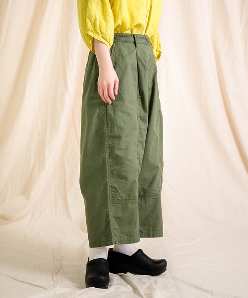 ドミンゴ　Brocante ブロカント　カーゴパンツ Brocante / ブロカント] 綿麻サージ トヌ―パンツ | Domingo