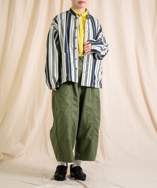 ドミンゴ　Brocante ブロカント　カーゴパンツ Brocante / ブロカント] 綿麻サージ トヌ―パンツ | Domingo