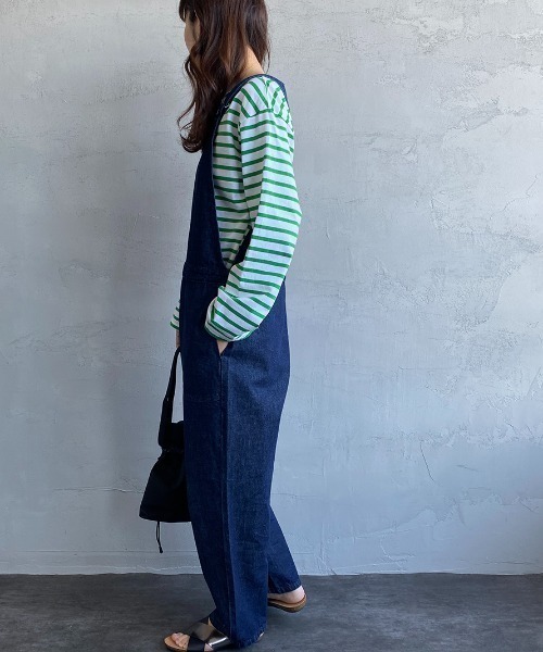 DANTON（ダントン）の「[DANTON/ダントン] 10oz デニムオーバーオールサロペット（サロペット/オーバーオール・レディース・ダークインディゴブルー・36）」の2枚目の写真