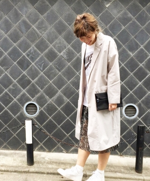 Kastane(カスタネ)の「【Kastane】テーラーガウン(テーラードジャケット・レディース・グレー/ネイビー/ピンク・FREE)」の1枚目の写真