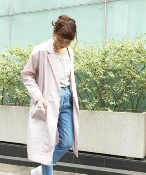 Kastane(カスタネ)の「【Kastane】テーラーガウン(テーラードジャケット・レディース・グレー/ネイビー/ピンク・FREE)」の3枚目の写真