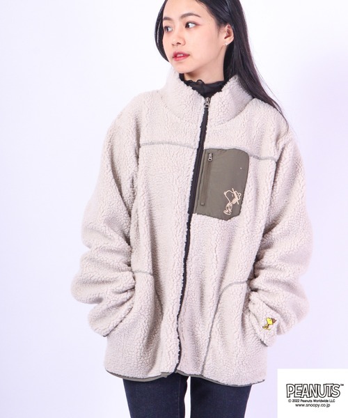 PEANUTS（ピーナッツ）の「PEANUTS スヌーピー ボア ジップアップ