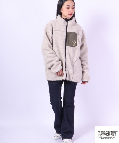 PEANUTS（ピーナッツ）の「PEANUTS スヌーピー ボア ジップアップ