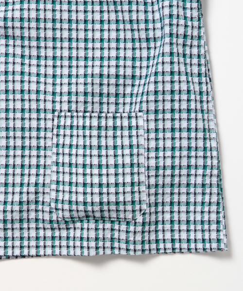 BEAMS BOY(ビームスボーイ)の「○BEAMS BOY / チェック 後ろボタン ショートスリーブ シャツ(シャツ/ブラウス・レディース・レッド/グリーン/ライトブルー・ONE SIZE)」の20枚目の写真