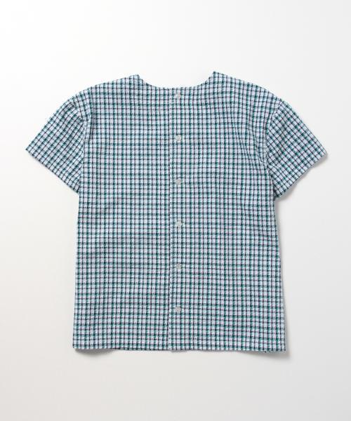 BEAMS BOY(ビームスボーイ)の「○BEAMS BOY / チェック 後ろボタン ショートスリーブ シャツ(シャツ/ブラウス・レディース・レッド/グリーン/ライトブルー・ONE SIZE)」の21枚目の写真
