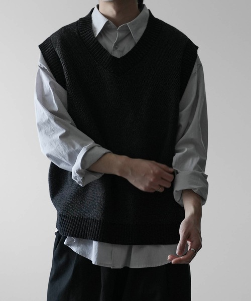 RUUBON（ルーボン）の「【RUUBON】7G melange knit vest /7G