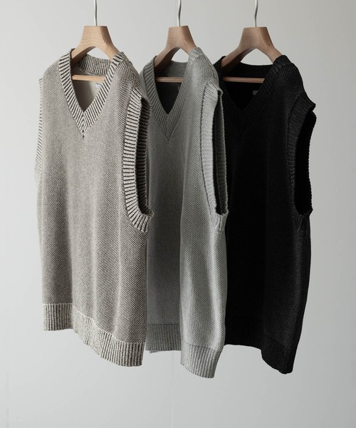6 (ROKU) - 即完売〈6（roku）〉MELANGE KNIT VEST/ベスト