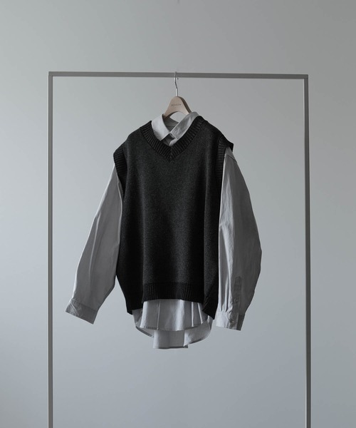 RUUBON】7G melange knit vest /7G メランジ ニットベスト