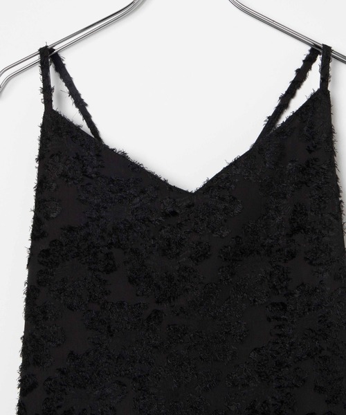 WEGO（ウィゴー）の「WEGO/フラワーシャギーキャミワンピ（ワンピース・レディース・オフホワイト/ブラック・FREE）」の14枚目の写真