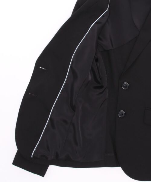 TAKA-Q(タカキュー)の「タカキューレディース/TAKA-Q:Women ストレッチウォッシャブル スリムジャケット 黒無地(テーラードジャケット・レディース・ブラック・S/2S)」の2枚目の写真