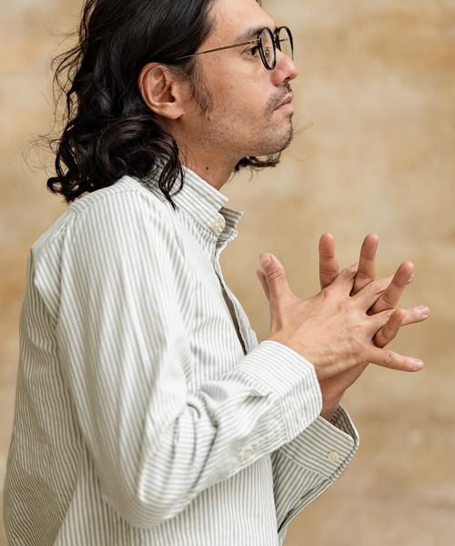 【セール】ms5238-ミニスタンドカラーL-Sオックスフォードシャツ（シャツ/ブラウス）｜CAMBIO（カンビオ）