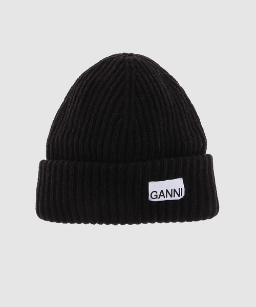 GANNI(ガニー)の「Structured Rib Beanie(ニットキャップ/ビーニー・レディース・ピンク系その他/ブラック系その他/ブラウン系その他/グリーン系その他・ONE SIZE)」の2枚目の写真