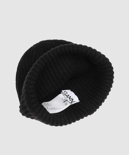 GANNI(ガニー)の「Structured Rib Beanie(ニットキャップ/ビーニー・レディース・ピンク系その他/ブラック系その他/ブラウン系その他/グリーン系その他・ONE SIZE)」の6枚目の写真