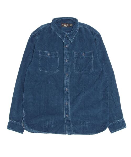 RRL（ダブル アール エル）の「インディゴ コーデュロイ ワークシャツ