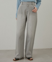 Kastane | 【サイズ展開あり/新色追加】ハイウエストストレートデニム(デニムパンツ)