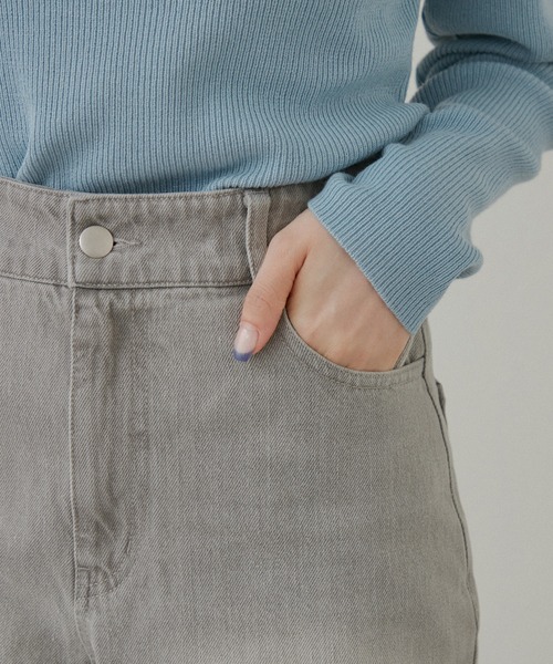 Kastane（カスタネ）の「【サイズ展開あり/新色追加】ハイウエストストレートデニム（デニムパンツ・レディース・ブルー/グレー・1/0/2）」の17枚目の写真