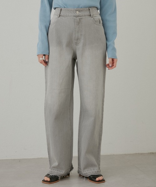 Kastane（カスタネ）の「【サイズ展開あり/新色追加】ハイウエストストレートデニム（デニムパンツ・レディース・ブルー/グレー・1/0/2）」の11枚目の写真