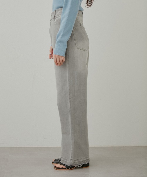 Kastane（カスタネ）の「【サイズ展開あり/新色追加】ハイウエストストレートデニム（デニムパンツ・レディース・ブルー/グレー・1/0/2）」の21枚目の写真