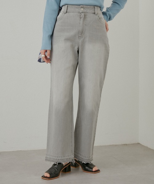 Kastane（カスタネ）の「【サイズ展開あり/新色追加】ハイウエストストレートデニム（デニムパンツ・レディース・ブルー/グレー・1/0/2）」の16枚目の写真