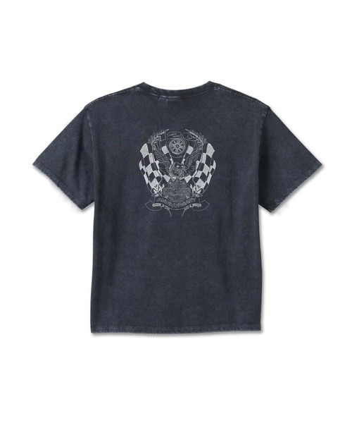 Harley-Davidson（ハーレーダビッドソン）の「120周年記念　リラックスフィットTシャツ　ブラック（Tシャツ/カットソー・レディース・ブラック・X-SMALL/SMALL/X-LARGE/MEDIUM/LARGE）」の2枚目の写真