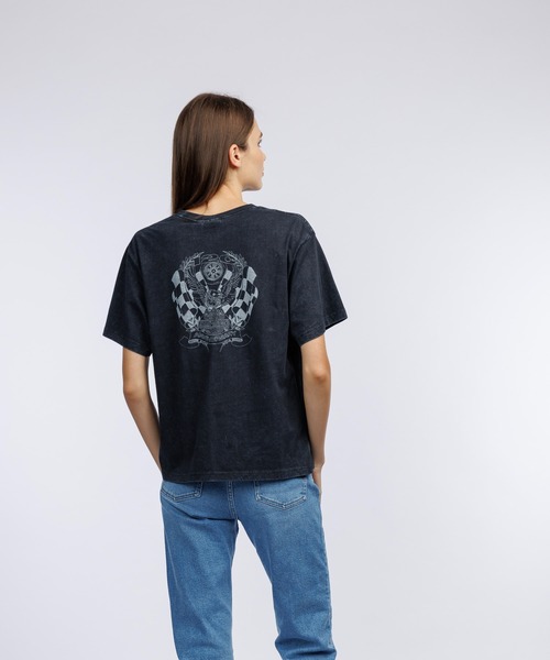 Harley-Davidson（ハーレーダビッドソン）の「120周年記念　リラックスフィットTシャツ　ブラック（Tシャツ/カットソー・レディース・ブラック・X-SMALL/SMALL/X-LARGE/MEDIUM/LARGE）」の5枚目の写真