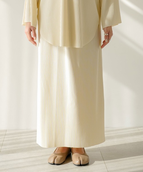 rectangle（レクタングル）の「2WAYリップルプリーツナロースカート【セットアップ可】（スカート・レディース・ブルー/アイボリー/ブラック・FREE）」の19枚目の写真