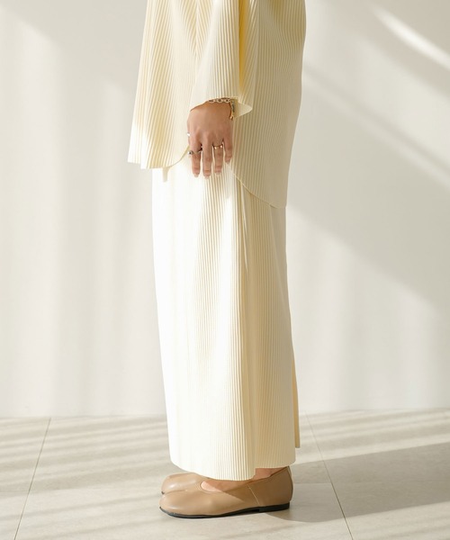 rectangle（レクタングル）の「2WAYリップルプリーツナロースカート【セットアップ可】（スカート・レディース・ブルー/アイボリー/ブラック・FREE）」の21枚目の写真