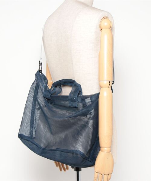 EARTH MADE(アースメイド)の「HOLIDAY MESH TOTE M ホリデイ メッシュトート(トートバッグ・レディース・グレー/グリーン/ネイビー・フリー)」の22枚目の写真