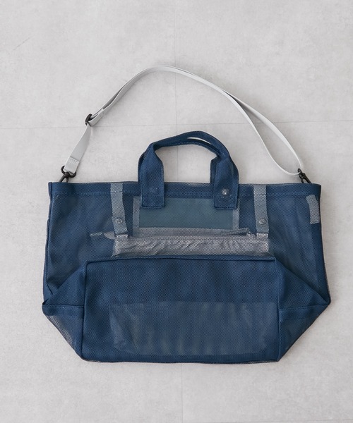 EARTH MADE(アースメイド)の「HOLIDAY MESH TOTE M ホリデイ メッシュトート(トートバッグ・レディース・グレー/グリーン/ネイビー・フリー)」の15枚目の写真