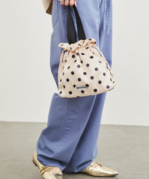 OUTDOOR PRODUCTS | 【OUTDOOR / アウトドア】 別注ドットサテン巾着BAG(エコバッグ/サブバッグ)