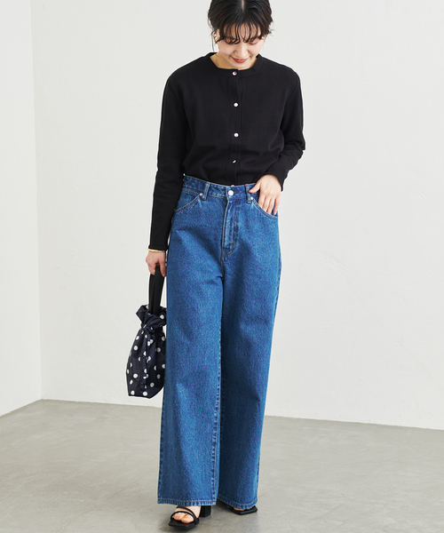 OUTDOOR PRODUCTS（アウトドアプロダクツ）の「【OUTDOOR / アウトドア】 別注ドットサテン巾着BAG（エコバッグ/サブバッグ・レディース・アイボリー/ネイビー・FREE）」の6枚目の写真