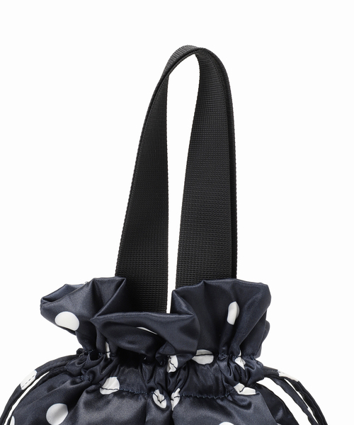 セール】【OUTDOOR / アウトドア】 別注ドットサテン巾着BAG