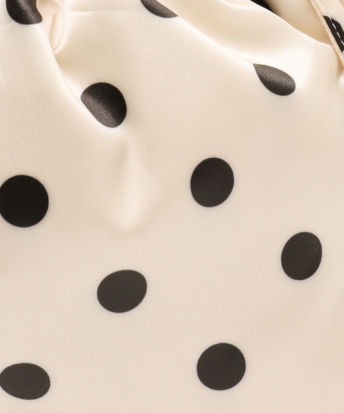 OUTDOOR PRODUCTS（アウトドアプロダクツ）の「【OUTDOOR / アウトドア】 別注ドットサテン巾着BAG（エコバッグ/サブバッグ・レディース・アイボリー/ネイビー・FREE）」の21枚目の写真