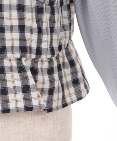 axes femme（アクシーズファム）の「チェックリボンビスチェ風プルオーバー（Tシャツ/カットソー・キッズ・ブラック/ピンク・MEDIUM/LARGE/SMALL/XX-LARGE/X-LARGE）」の15枚目の写真