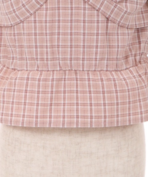 axes femme（アクシーズファム）の「チェックリボンビスチェ風プルオーバー（Tシャツ/カットソー・キッズ・ブラック/ピンク・MEDIUM/LARGE/SMALL/XX-LARGE/X-LARGE）」の21枚目の写真