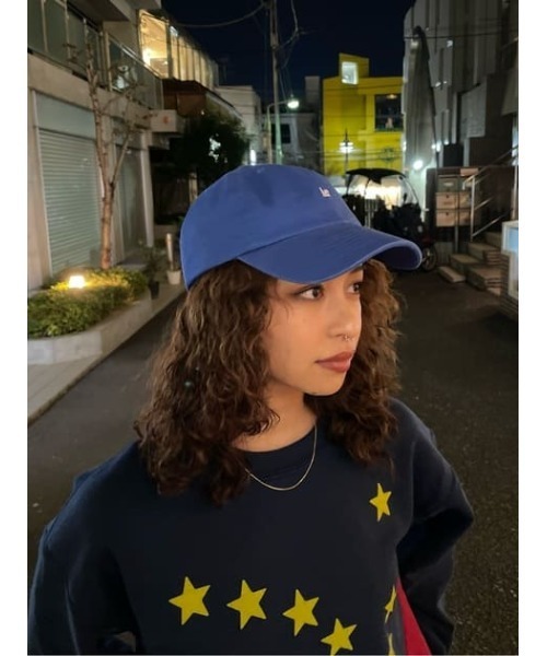 SLY（スライ）の「POINT MARK CAP ポイントマーク キャップ（キャップ・レディース・グレー/ブルー・FREE）」の9枚目の写真