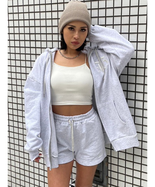 EGOIST（エゴイスト）の「ロゴ刺繍スウェットショートパンツ