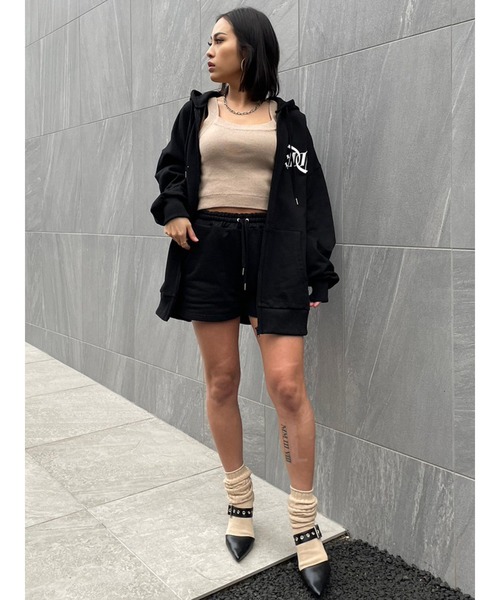 EGOIST（エゴイスト）の「ロゴ刺繍スウェットショートパンツ