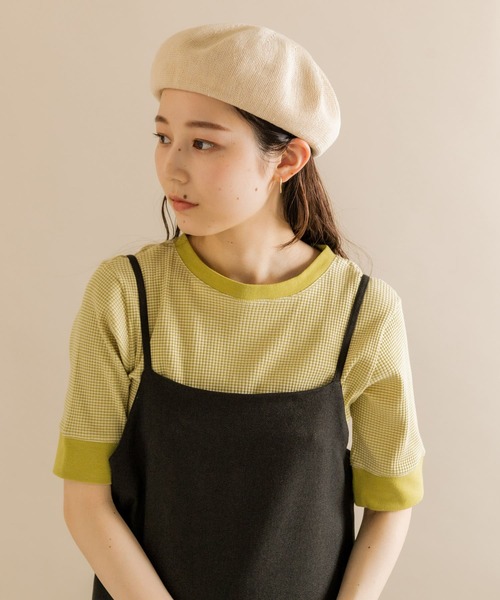 SMELLY（スメリー）の「サーモベレー（ハンチング/ベレー帽・レディース・ブラック/モカ/アイボリー・-）」の8枚目の写真