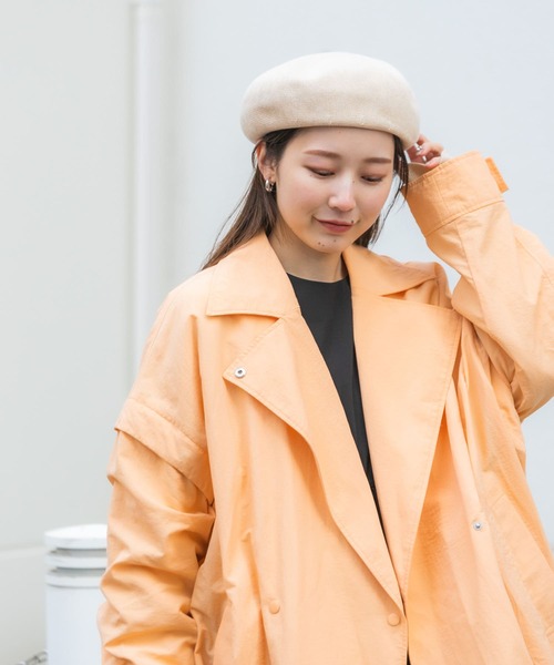 SMELLY（スメリー）の「サーモベレー（ハンチング/ベレー帽・レディース・ブラック/モカ/アイボリー・-）」の11枚目の写真