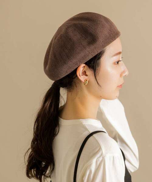 SMELLY（スメリー）の「サーモベレー（ハンチング/ベレー帽・レディース・ブラック/モカ/アイボリー・-）」の17枚目の写真