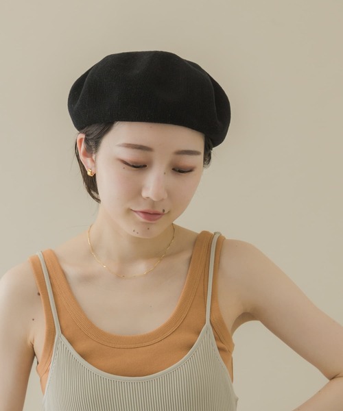 SMELLY（スメリー）の「サーモベレー（ハンチング/ベレー帽・レディース・ブラック/モカ/アイボリー・-）」の20枚目の写真