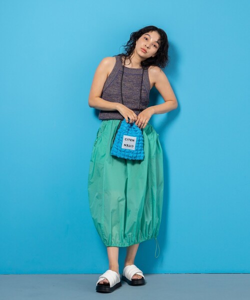 CITEN(シテン)の「<CITEN>ポップコーン キンチャクショルダー(ショルダーバッグ・レディース・コバルトブルー/ブラック/オレンジ/オフホワイト/ブラウン/ロイヤルブルー・FREE)」の10枚目の写真